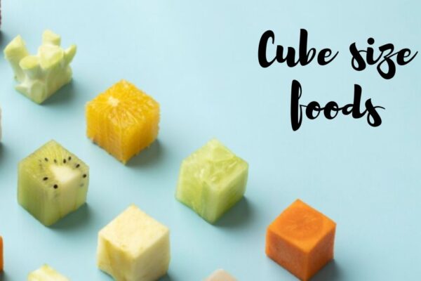 cube size foods